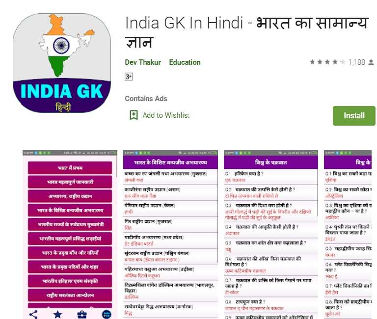 indian gk hindi me