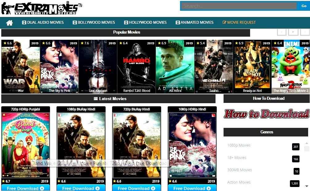 Extramovies - Download Hindi Dubbed Hollywood Bollywood Movies 1