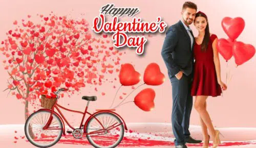 Happy valentines day poster kaise banate hai 